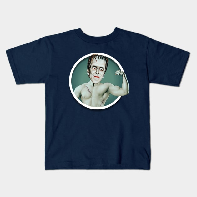 Herman Munster Kids T-Shirt by Indecent Designs